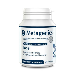 Iode Metagenics - Hormones thyroïdiennes - 120 gélules