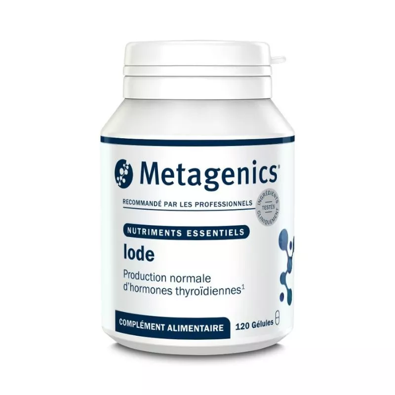 Iode Metagenics - Hormones thyroïdiennes - 120 gélules