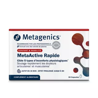 MetaActive Rapide Metagenics - Douleurs articulaires et musculaires - 30 capsules