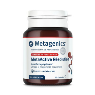 MetaActive Résolution Metagenics - Inconforts physiques - 30 capsules