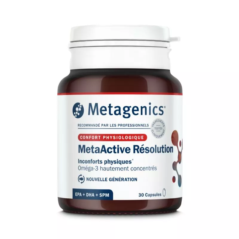 MetaActive Résolution Metagenics - Inconforts physiques - 30 capsules