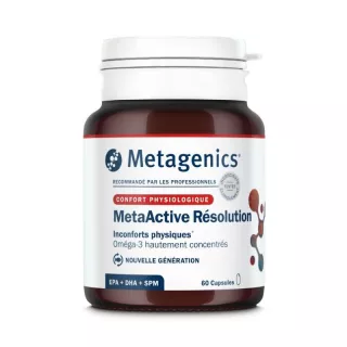 MetaActive Résolution Metagenics - Inconforts physiques - 60 capsules