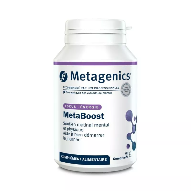 MetaBoost Metagenics - Soutien matinal mental et physique - 60 comprimés