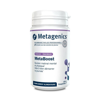MetaBoost Metagenics - Soutien matinal mental et physique - 120 comprimés