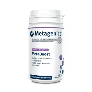 MetaBoost Metagenics - Soutien matinal mental et physique - 120 comprimés