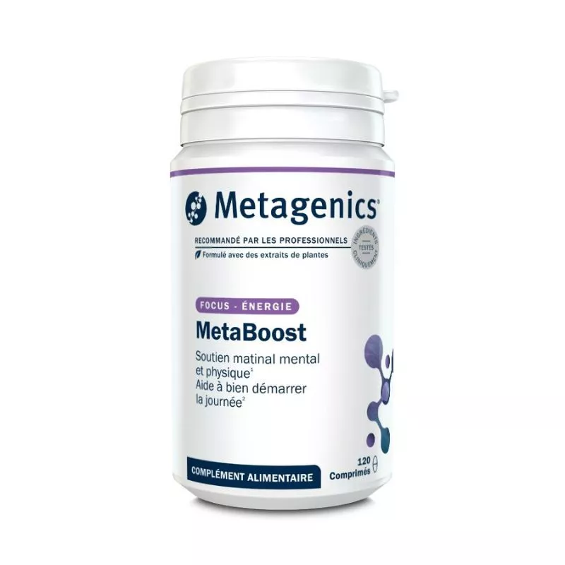 MetaBoost Metagenics - Soutien matinal mental et physique - 120 comprimés