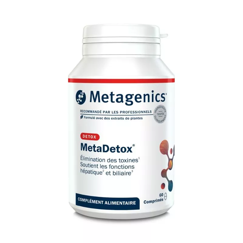 MetaDetox Metagenics - Fonctions hépatique et biliaire - 60 comprimés
