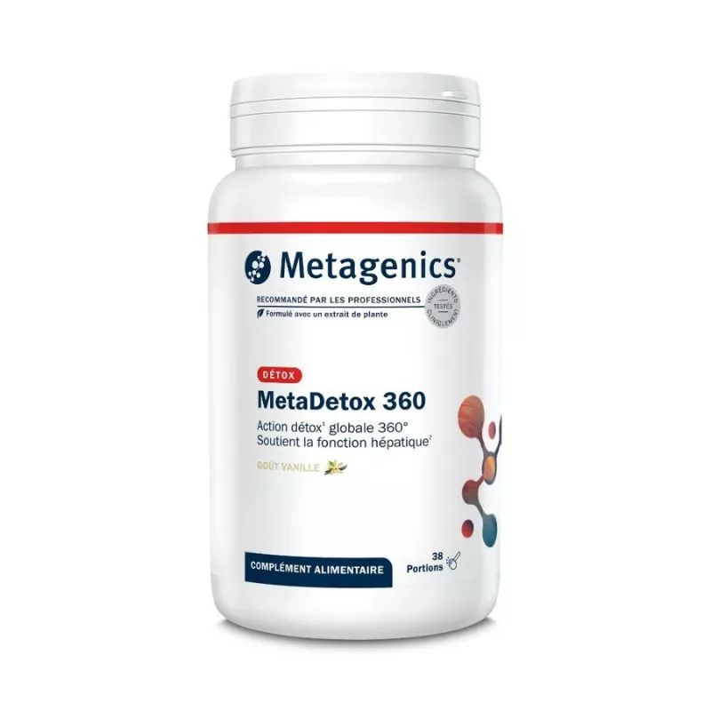 MetaDetox 360 Metagenics - Fonctions hépatique - 38 portions vanille