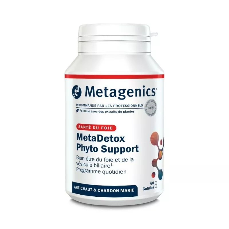 MetaDetox Phyto Support Metagenics - Fonctions du foie et de la vésicule biliaire - 60 gélules