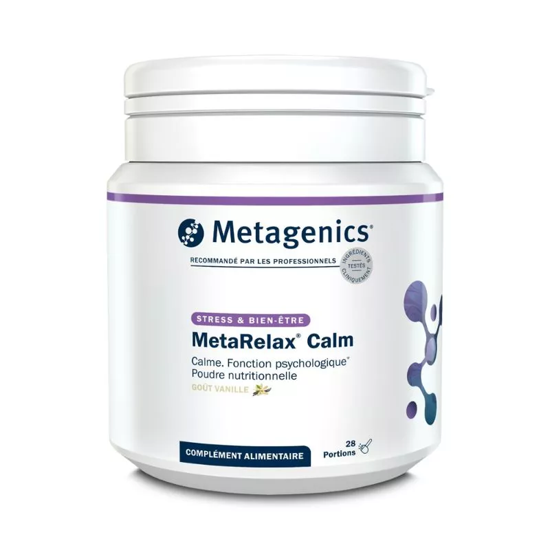 MetaRelax Calm Metagenics - Soutient la fonction psychologique - 28 portions vanille