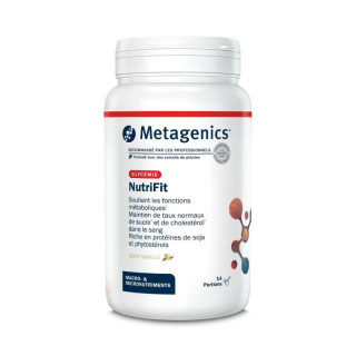 NutriFit vanille Metagenics - Maintien de taux normaux de sucre et de cholestérol - 14 portions