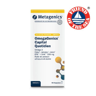 OmegaGenics Capital Quotidien Metagenics - Santé cardiovasculaire - 90 capsules