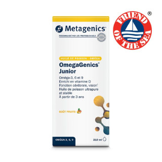 OmegaGenics Junior Metagenics - Santé cardiovasculaire - 42 portions tutti-frutti