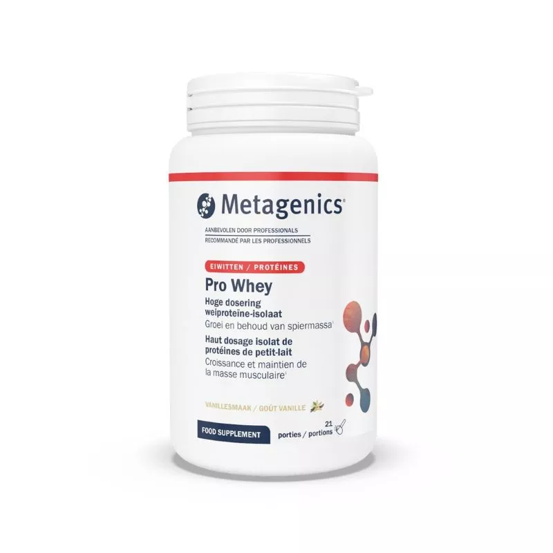 Pro-Whey vanille Metagenics - Maintien de la masse musculaire - 21 portions