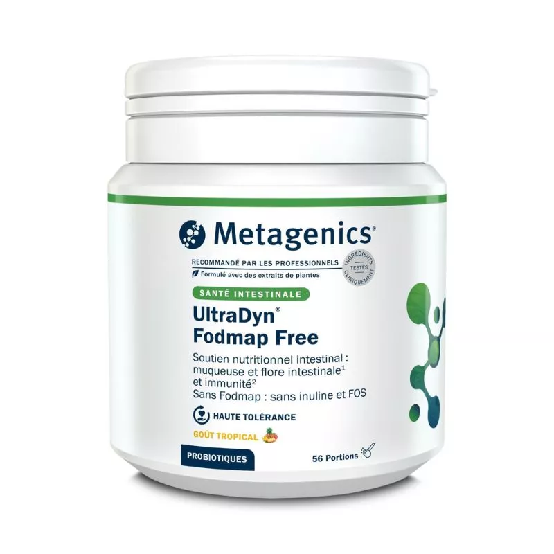 UltraDyn sans FODMAP Metagenics - Soutien nutritionnel intestinal - 56 portions tropical