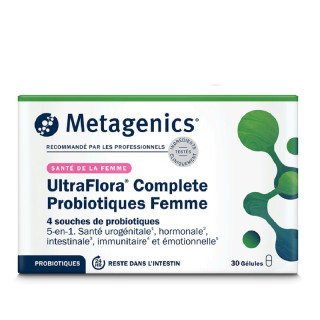 UltraFlora Complete Probiotiques Femme Metagenics - Équilibre hormonal - 30 gélules