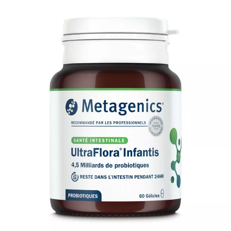 UltraFlora Infantis Metagenics - Santé intestinale des enfants - 60 gélules
