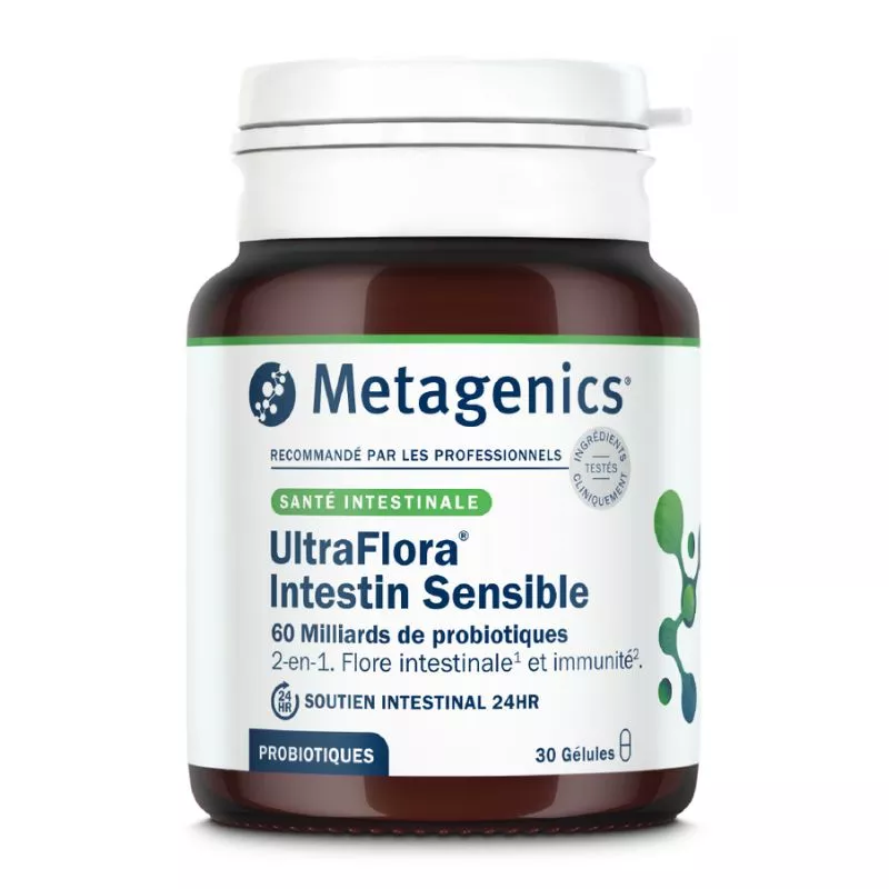 UltraFlora Intestin Sensible Metagenics - Santé intestinale - 30 gélules
