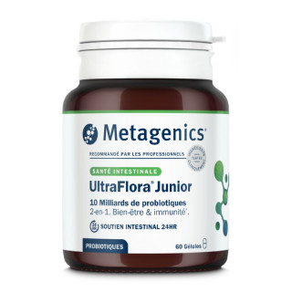 UltraFlora Junior Metagenics - Bien-être intestinal et immunité - 60 gélules
