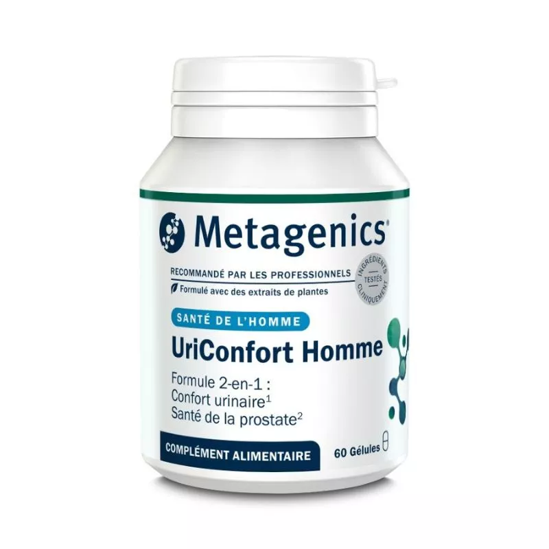 UriConfort Homme Metagenics - Confort urinaire - 60 gélules