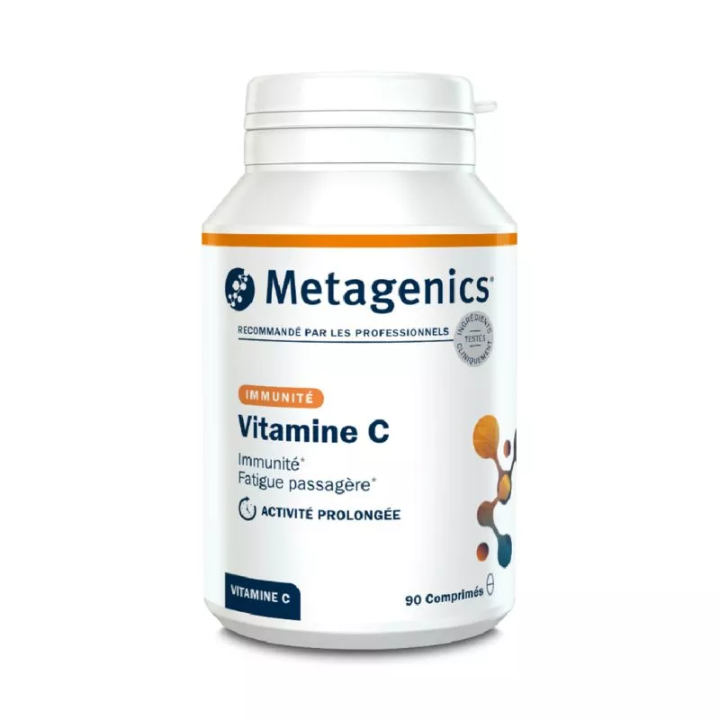Vitamine C Metagenics - Soutien immunitaire et fatigue passagère - 90 comprimés