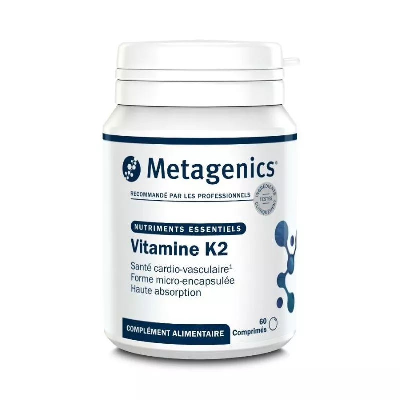 Vitamine K2 Metagenics - Santé cardio-vasculaire - 60 comprimés