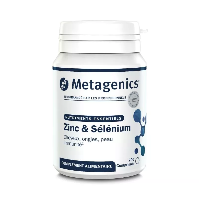 Zinc & Sélénium Metagenics - Système immunitaire - 200 comprimés
