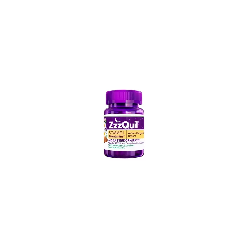 ZzzQuil Sommeil mangue banane de Merck - Endormissement - 30 gommes