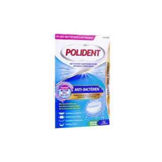 Nettoyant appareils anti-bactérien Polident - Prothèses dentaires - 96 comprimés