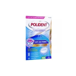 Nettoyant appareils anti-bactérien Polident - Prothèses dentaires - 96 comprimés