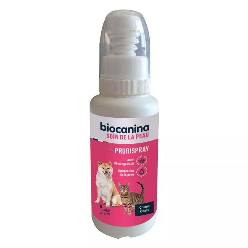 Prurispray de Biocanina - Démangeaisons chien et chat - 80ml