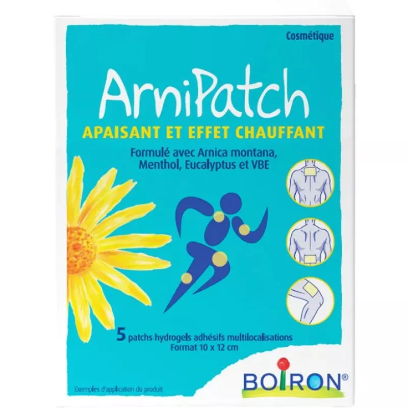Arnipatch apaisant et effet chauffant Boiron - Tensions musculaires - 5 patchs