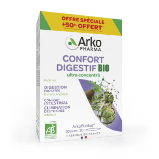 Confort digestif Arkofluides Arkopharma - 20 ampoules