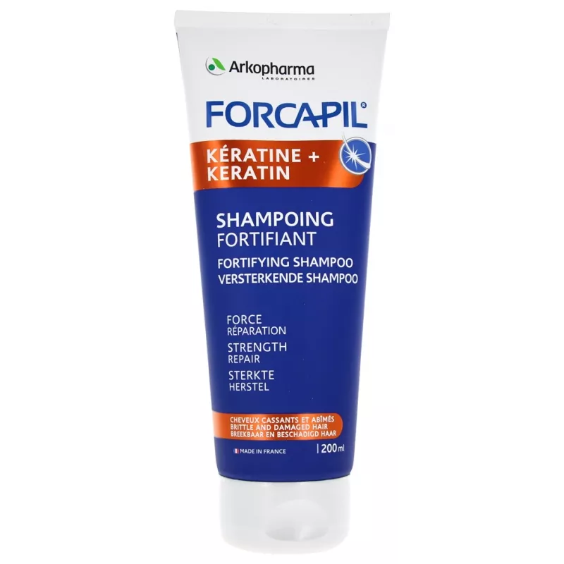 Shampoing fortifiant kératine Forcapil Arkopharma - 200ml