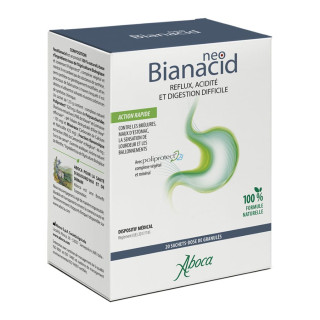 NeoBianacid Aboca - Reflux, Acidité et Digestion - 20 Sachets-Dose Menthe