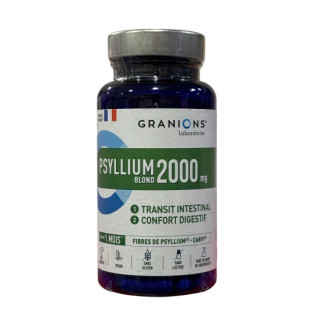 Psyllium Blond 1000mg Granions - Transit intestinal - 60 gélules