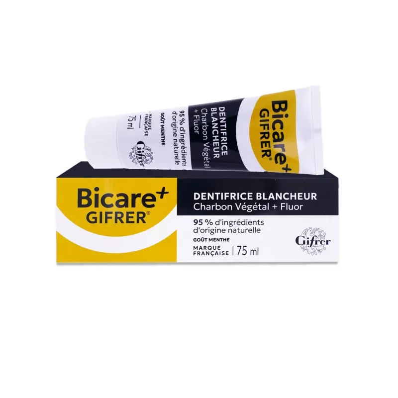 Bicare Gifrer plus dentifrice charbon - 75ml