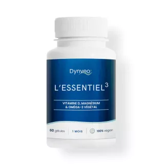 Complexe Essentiel Dynveo - Oméga-3, Vitamine D et Magnésium - 60 gélules