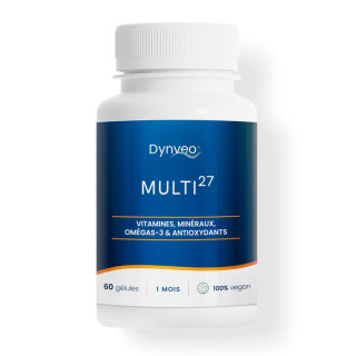 Multi27 Multivitamines Dynveo - Vitalité, immunité, équilibre nerveux - 60 gélules