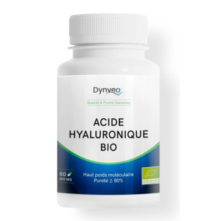 Acide hyaluronique naturel & Bio Dynveo - Vertus anti-âge & articulations - 60 gélules