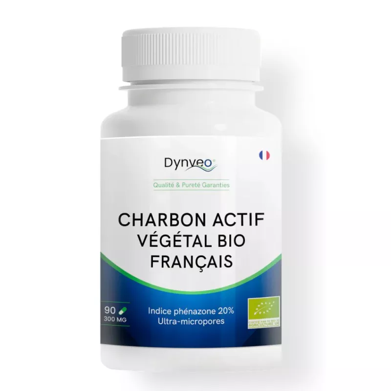 Charbon végétal activé Bio Dynveo - Confort digestif et flatulences - 120g