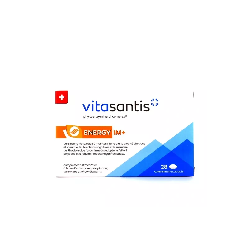 Vitasantis® Energy IM+ Fatigue physique, mentale & immunité Santis Pharma - 24 comprimés