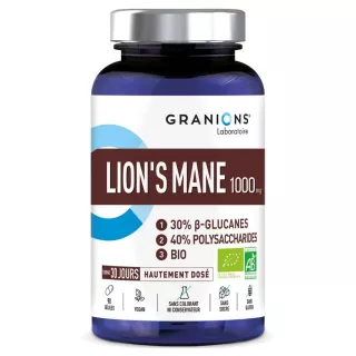 Lion’s Mane 1000mg Granions - Mémoire & concentration - 60 gélules