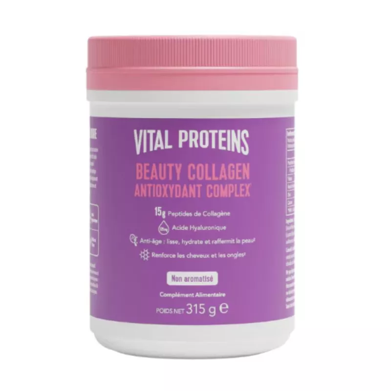 Beauty Collagen Antioxydant Complex goût neutre Vital Proteins - 315g