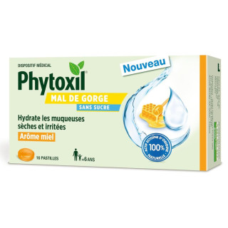 Pastilles gorge irritée miel Phytoxil Sanofi - 16 pastilles