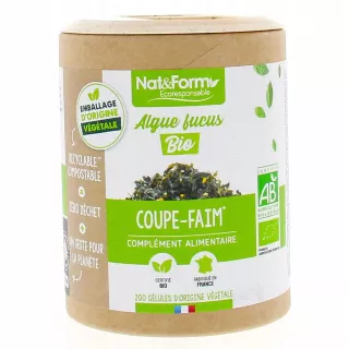 Algue fucus Bio coupe-faim Nat&Form - Métabolisme & contrôle du poids - 200 gélules