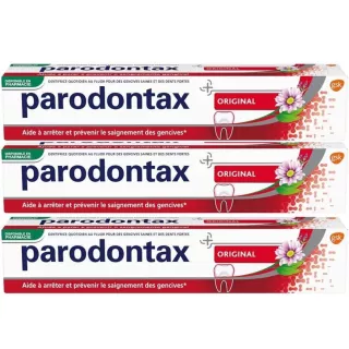 Dentifrice Original Parodontax GSK - Saignements des gencives & gingivite - 3 x 75ml