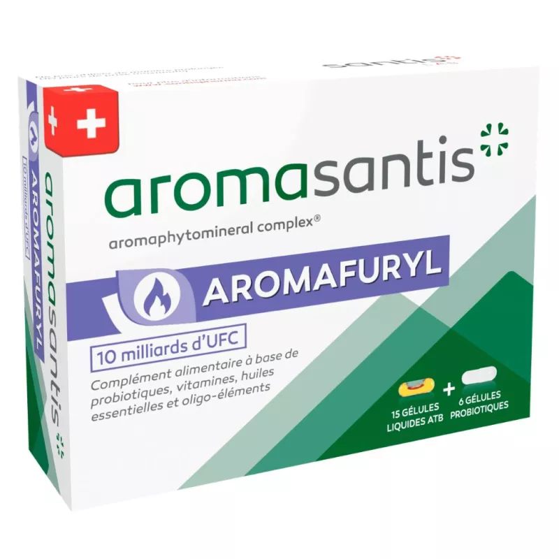 Aromafuryl Confort urinaire Aromasantis® Santis Pharma - 15 gélules liquides ATB + 6 gélules probiotiques