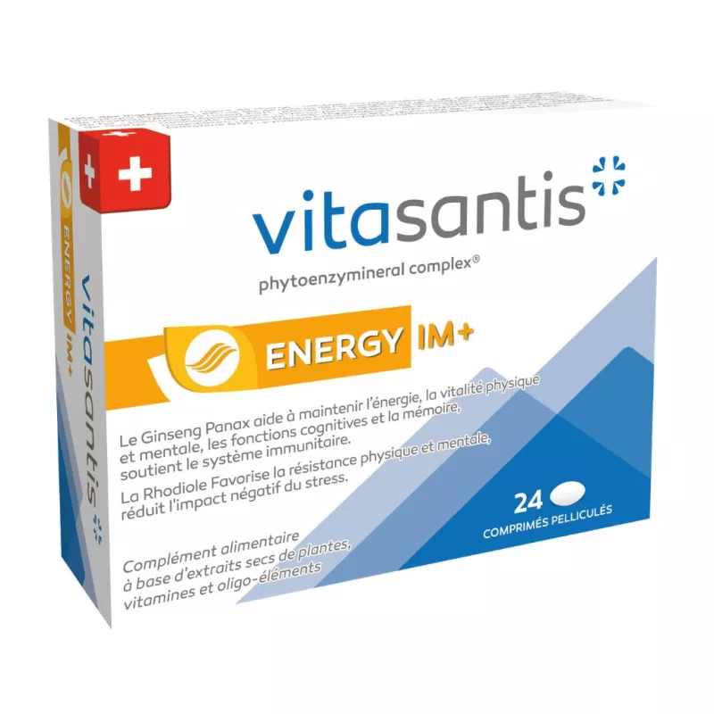 Vitasantis® Energy IM+ Santis Pharma Fatigue physique, mentale, immunité - 24 comprimés