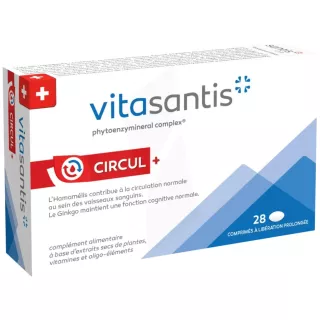 Vitasantis® Circul+ Santis Pharma - Circulation sanguine - 24 comprimés LP